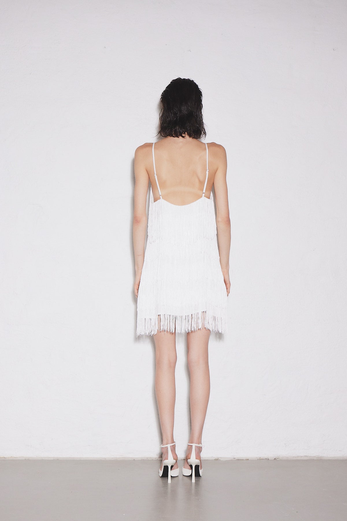 Envelope1976 - Kjoler - Fringe Dress - White