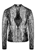Backstage Top -  Black/Silver