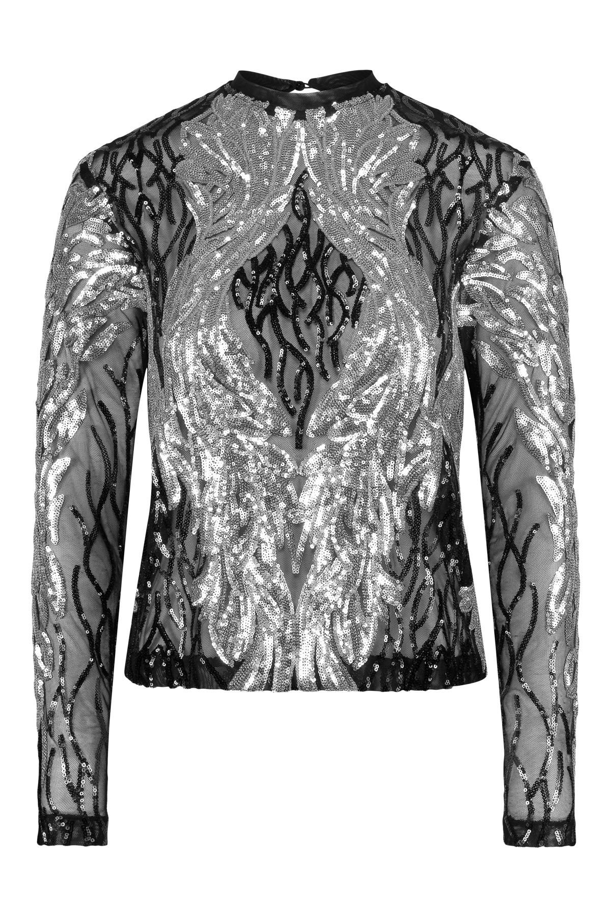Backstage Top -  Black/Silver