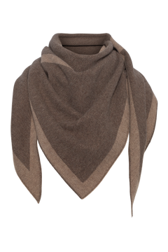 Triangle Scarf Merino - Cacao / Beige