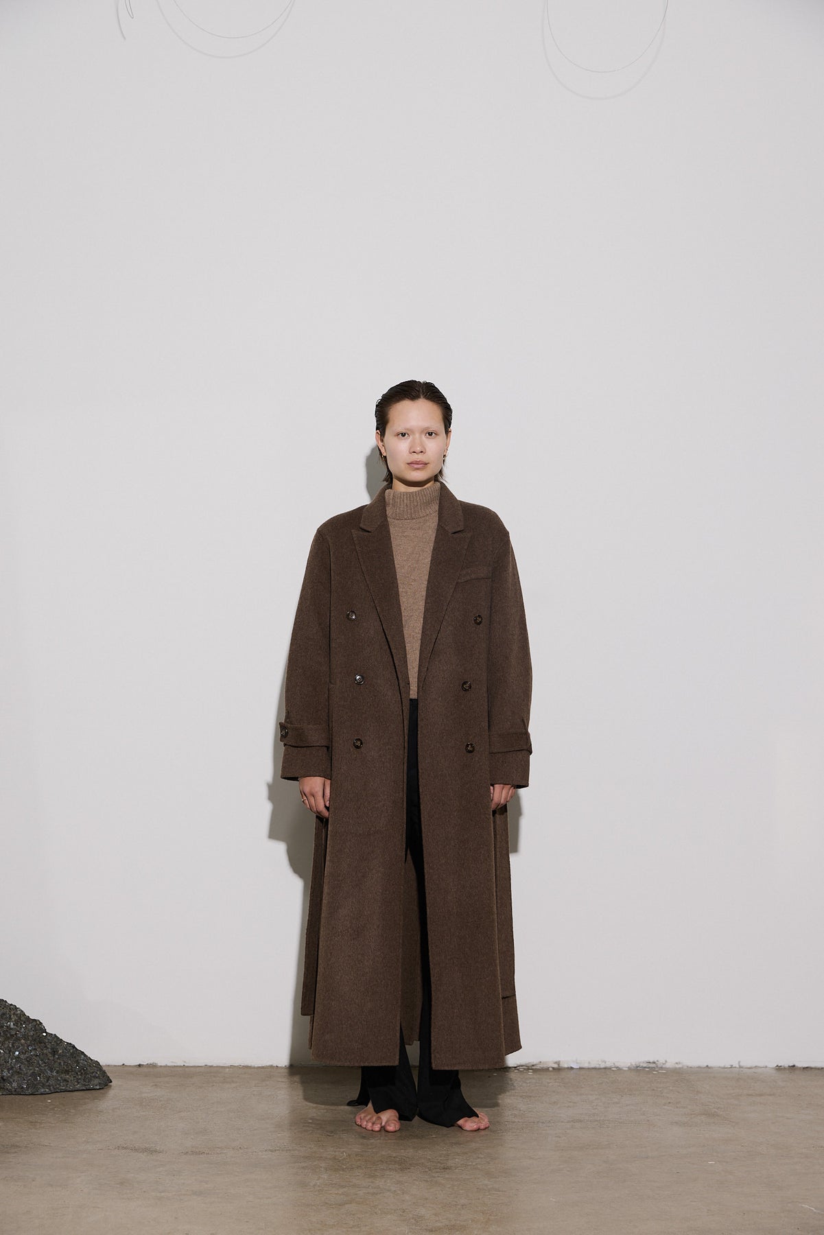 Saville Coat - Brown Melange