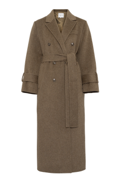 Saville Coat - Brown Melange