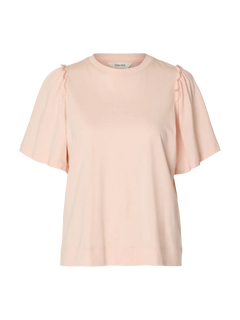Penelope 2/4 Ruffle Tee Noos - Pale Dogwood