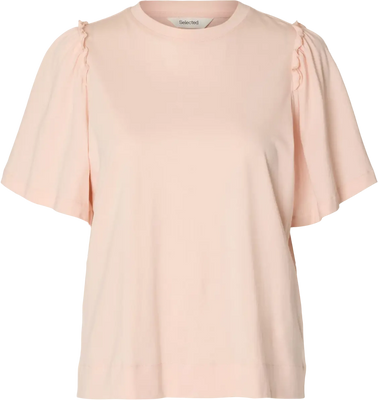 Penelope 2/4 Ruffle Tee Noos - Pale Dogwood
