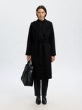 Rosa Wool Blend Coat - Black