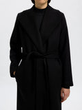Rosa Wool Blend Coat - Black