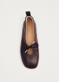 Rosalind Leather Ballet Flats - Brown
