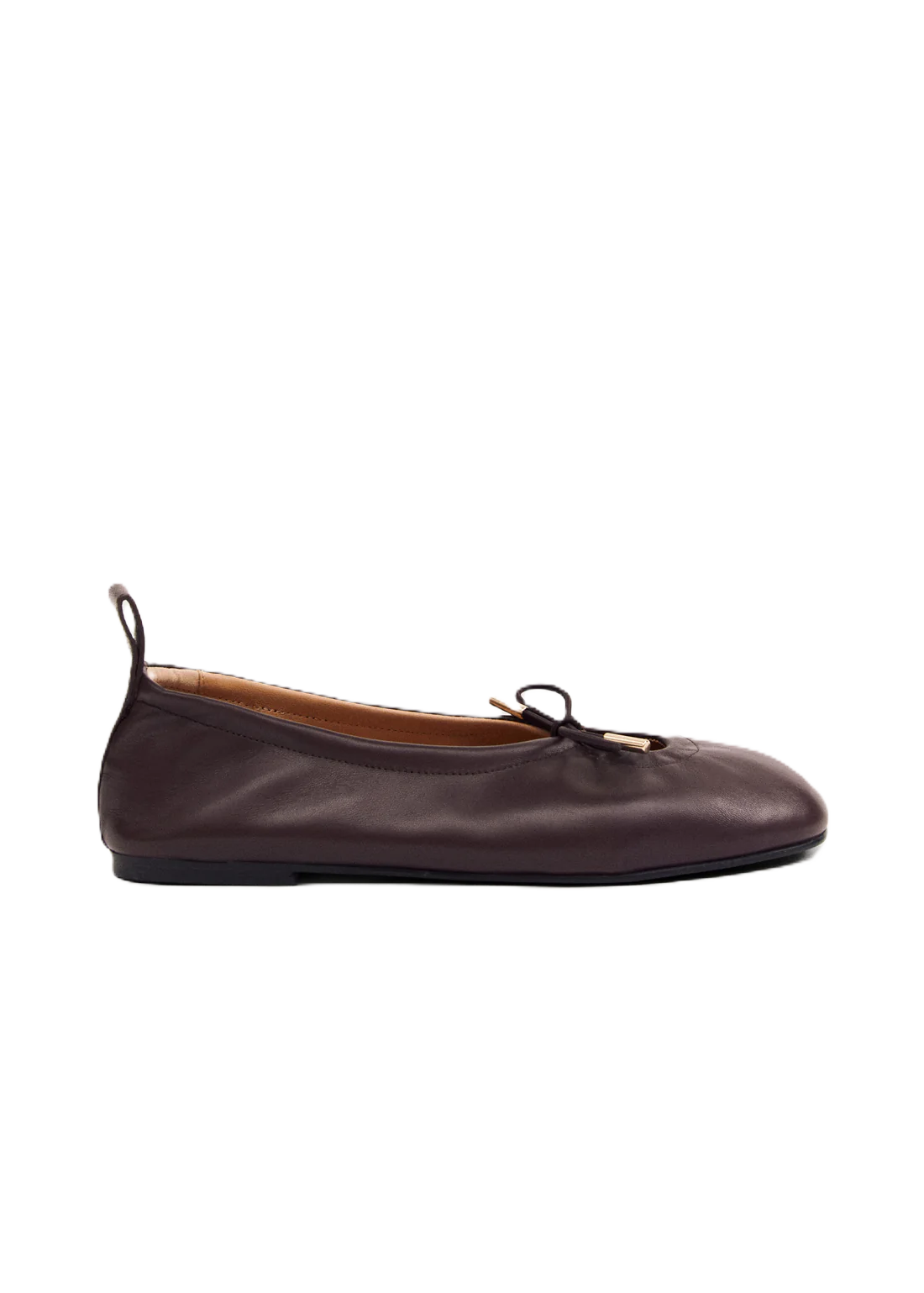 Rosalind Leather Ballet Flats - Brown