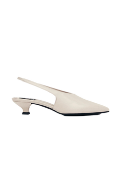 Eros Leather Mules - Cream