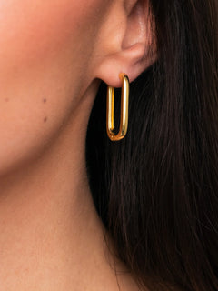 Edge Hoops - Gold