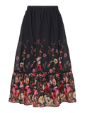 Yasromantica Hw Long Skirt S - Show - Black Romantica Aop