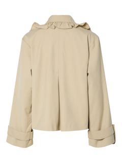 Yaselsana Ls Short Trenchcoat - Travertine