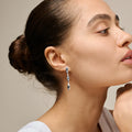 India Medium Earrings - Silver