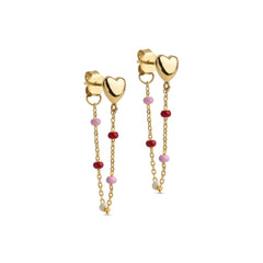 Lola Heart Earrings - Rosie
