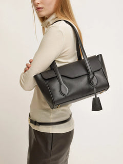 Eira Black Grained Calf/Vacchetta - Black