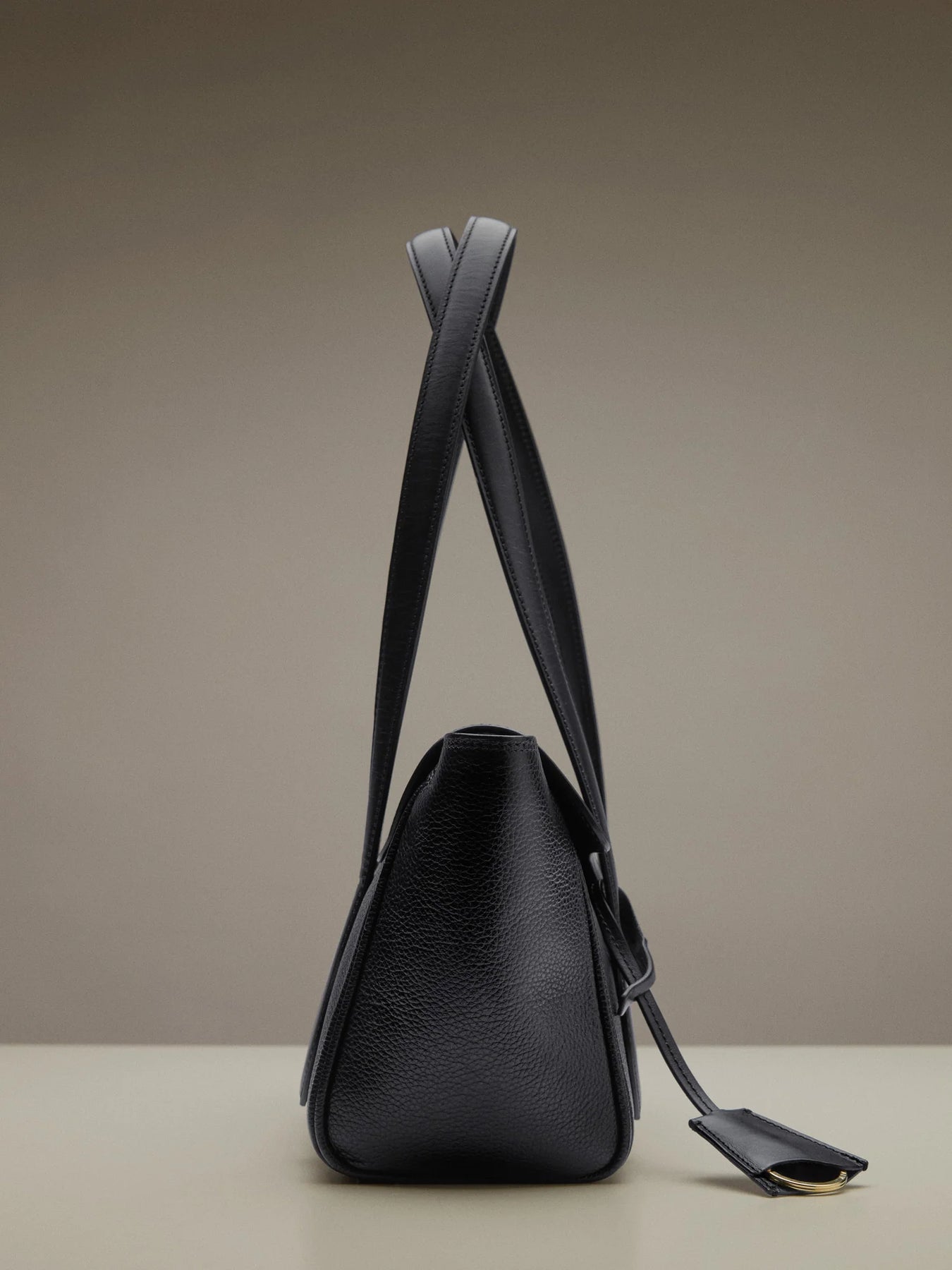 Eira Black Grained Calf/Vacchetta - Black