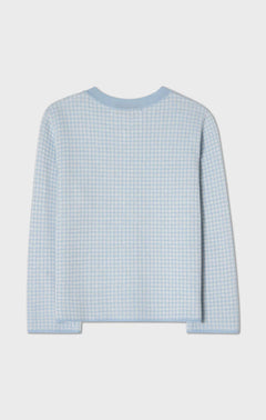 Elle Jacket - Pepita Ice Blue