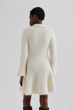 Emelise Aplaca Blend Knitted Mini Dress - Vanilla