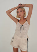 Emilia Lace Shorts - Soft White