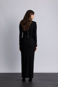 Piper Split Maxi Dress - Black