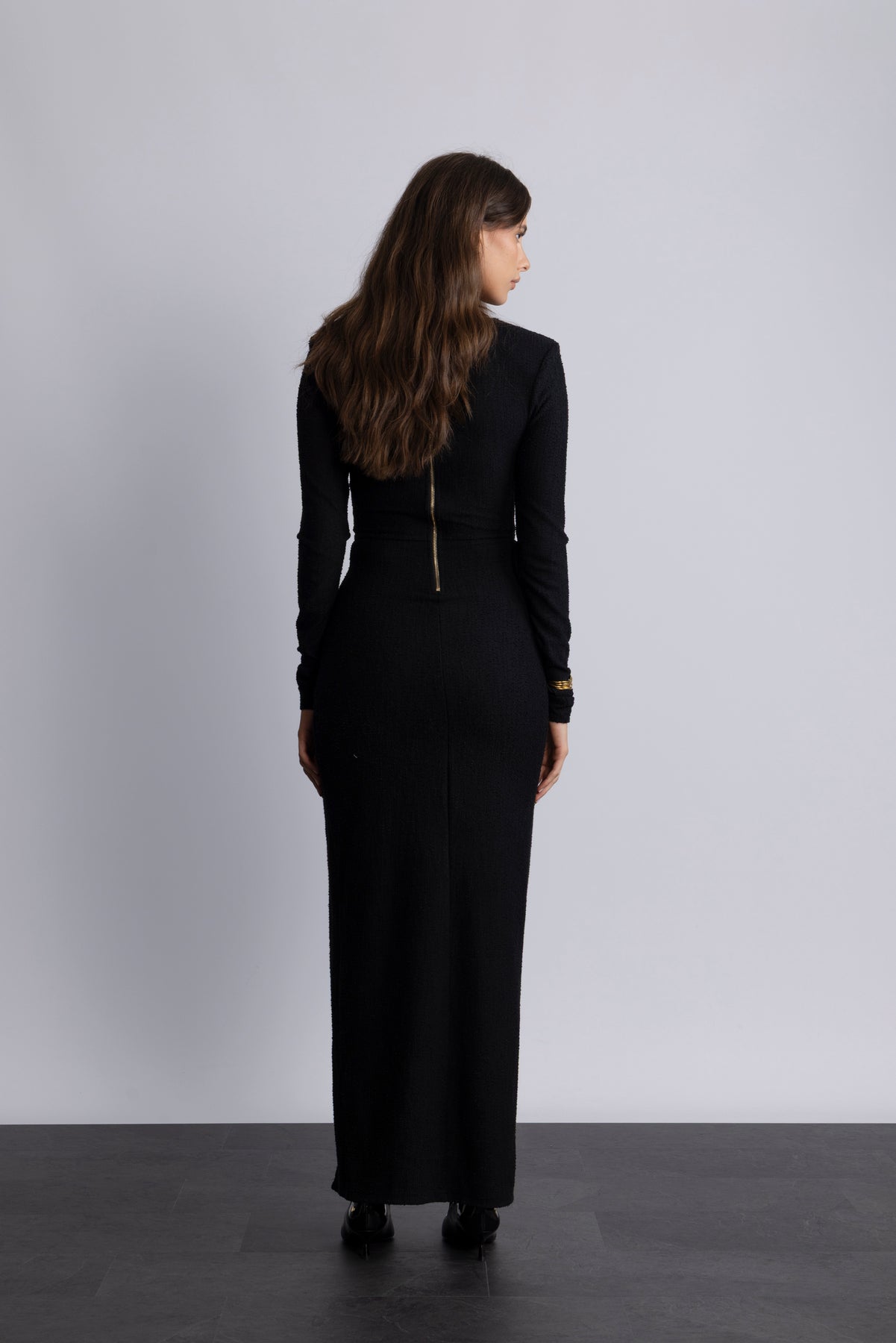 Piper Split Maxi Dress - Black