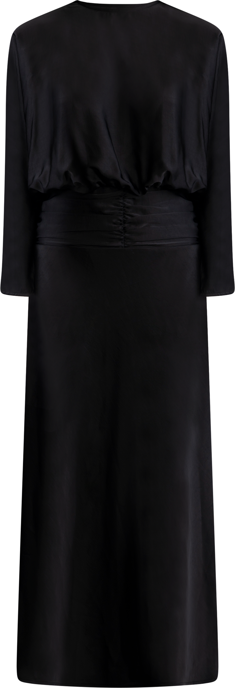 Billie Maxi Satin Dress - Black