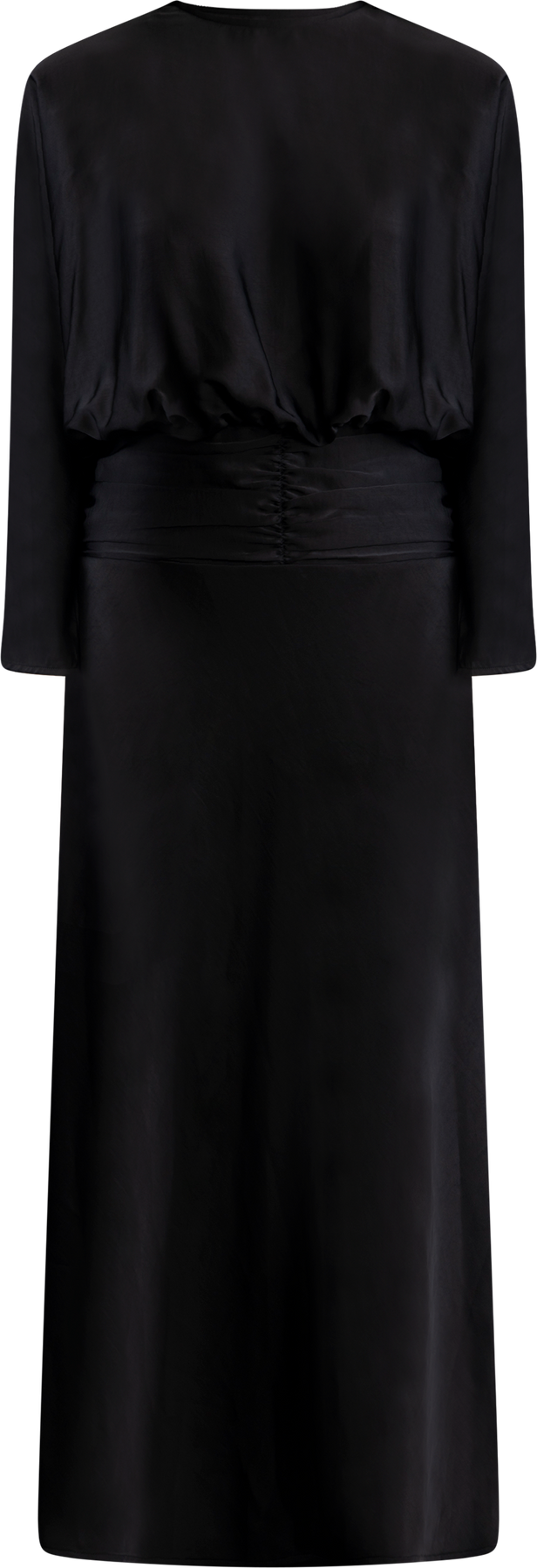Billie Maxi Satin Dress - Black