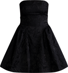 Robbie Bandeau Brocade Dress - Black