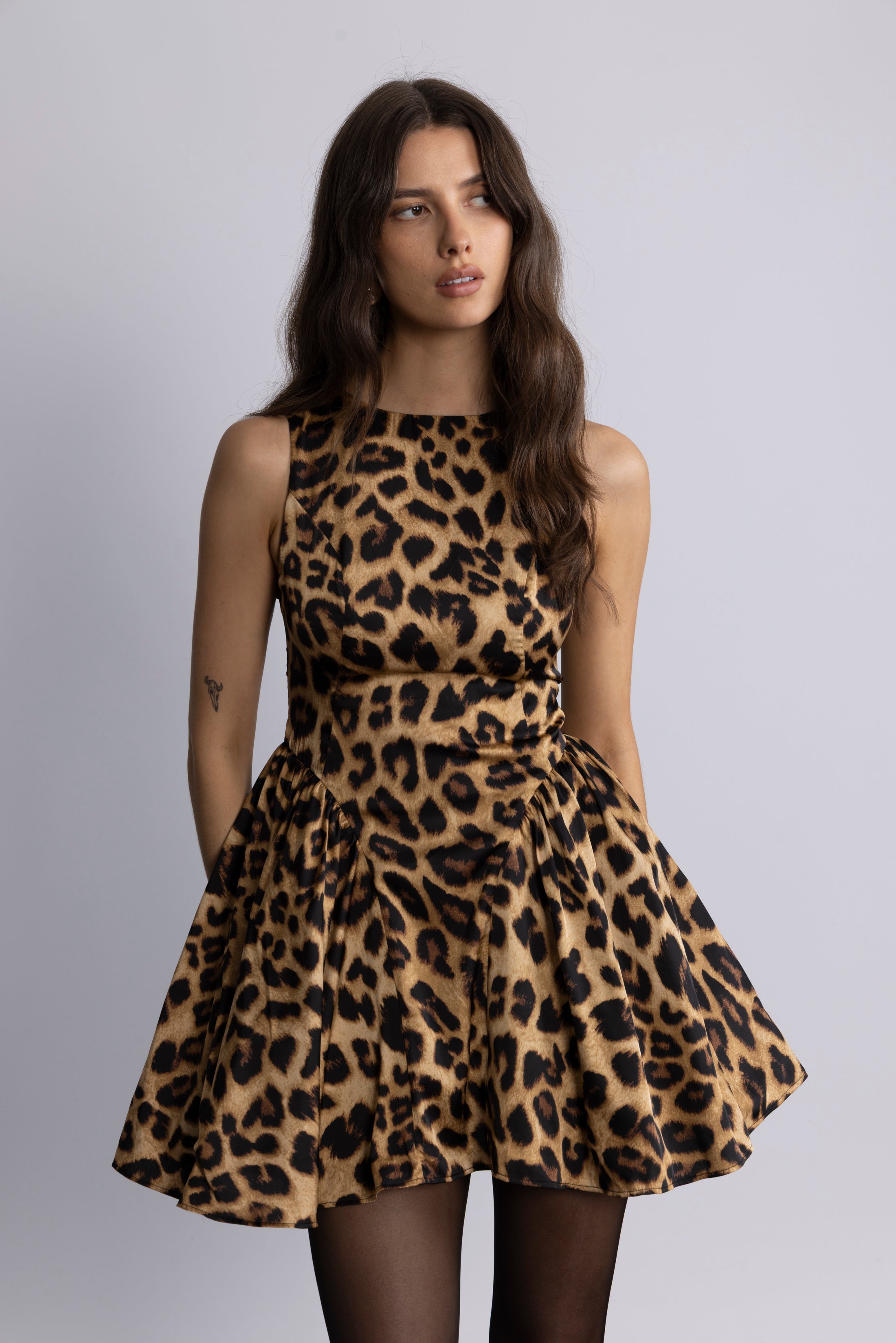 Charli Leo Mini Dress - Leopard