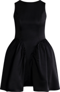 Charli Satin Mini Dress - Black