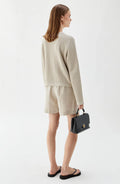 Estelle Solid Cardigan - Sand