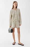 Estelle Solid Cardigan - Sand