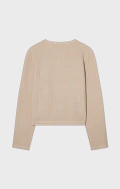 Estelle Solid Cardigan - Sand