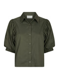 Etta Poplin Shirt - Army