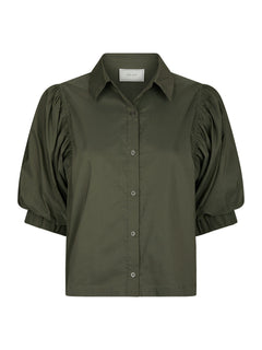 Etta Poplin Shirt - Army