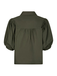 Etta Poplin Shirt - Army