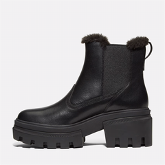 Everleigh Mid Warm Lined Boot - Jet Black