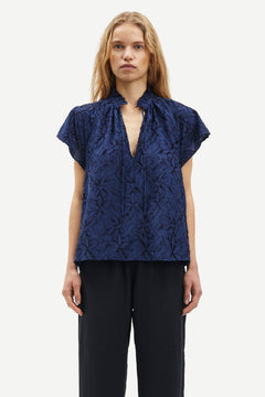 Sakarookh Blouse - Pageant Blue