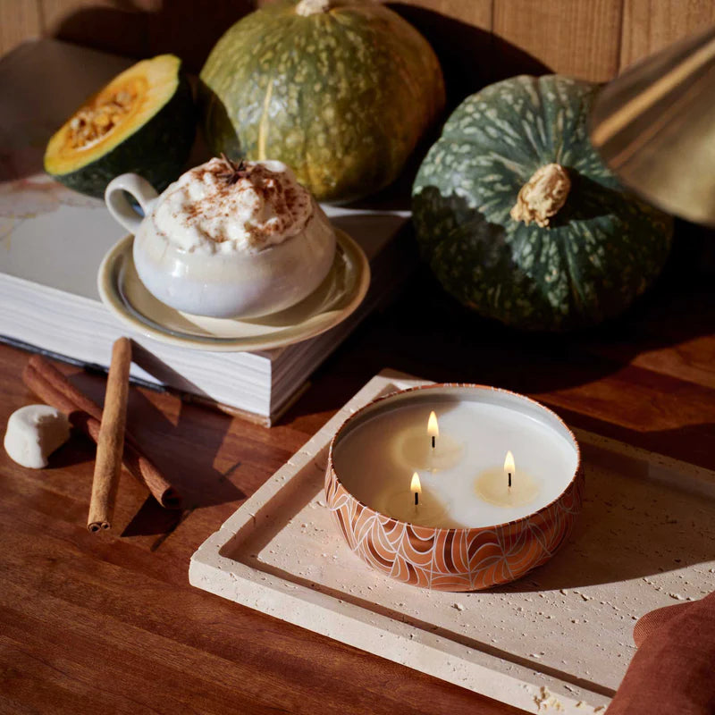 3-Wick Tin Candle - New Spiced Pumpkin Latte