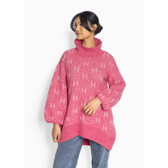 Fam Long Sweater - Chateau Rose
