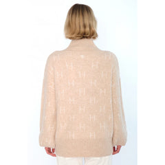 Fam Short Sweater - Light Beige Melange