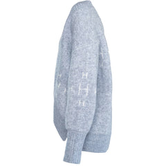 Fam V-Neck Sweater - Faded Denim