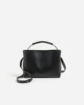 Hedda Midi Handbag - Leather Black