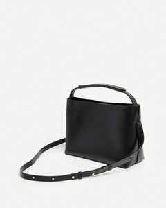 Hedda Midi Handbag - Leather Black