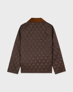 NY Crest Nylon Quilted Jacket - Chocolate
