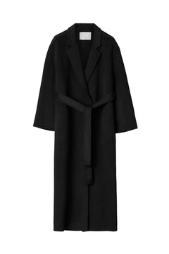 Double Wrap Coat - Jet Black
