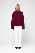 Cape Cod Turtleneck Sweater - Burgundy