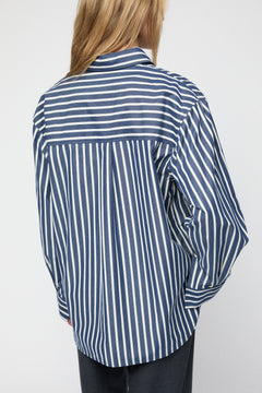 Coastal Shirt - Dark Navy Pinstripe