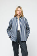 Coastal Shirt - Dark Navy Pinstripe