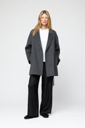 Double Wrap Jacket - Charcoal